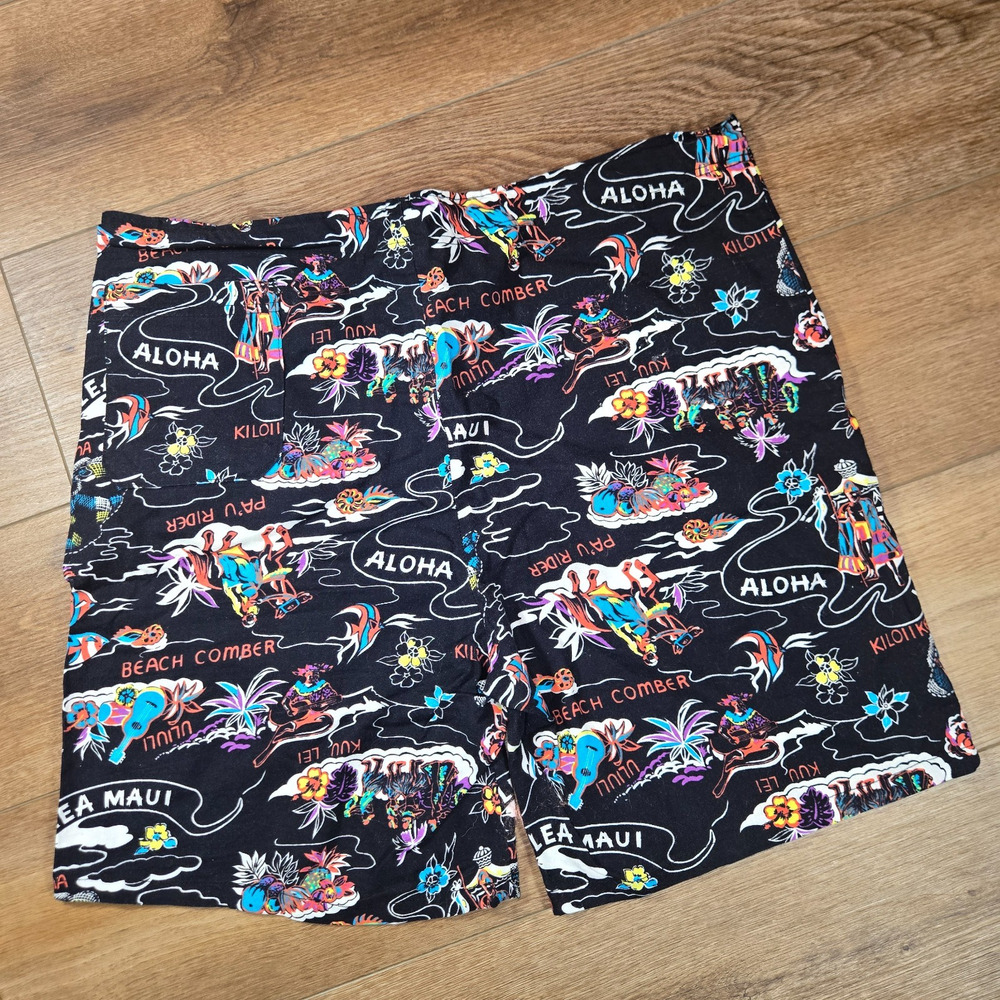 Vintage Zuma Beach Swim Trunks Mens M Surf Board Shorts USA Hawaiian Beach Y2K - Picture 10 of 10
